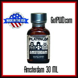 1 Bottle of Amsterdam Platinum Cleaning Solvent 30ML